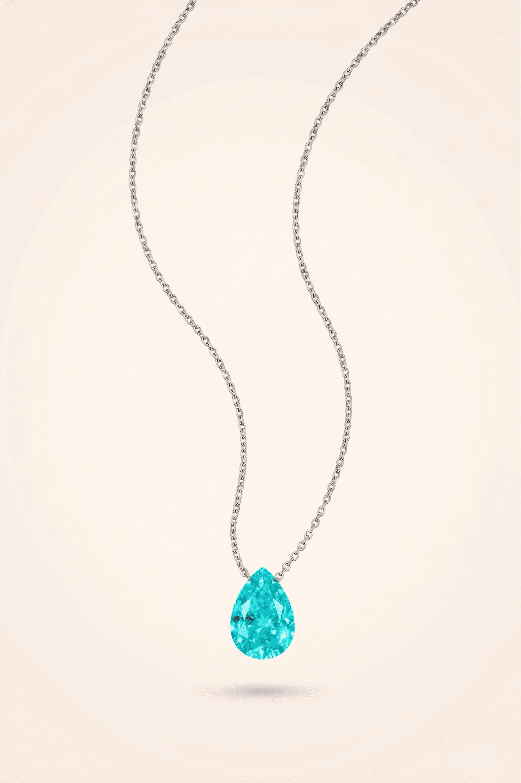 Paraiba Blue Vitality Drop kolye