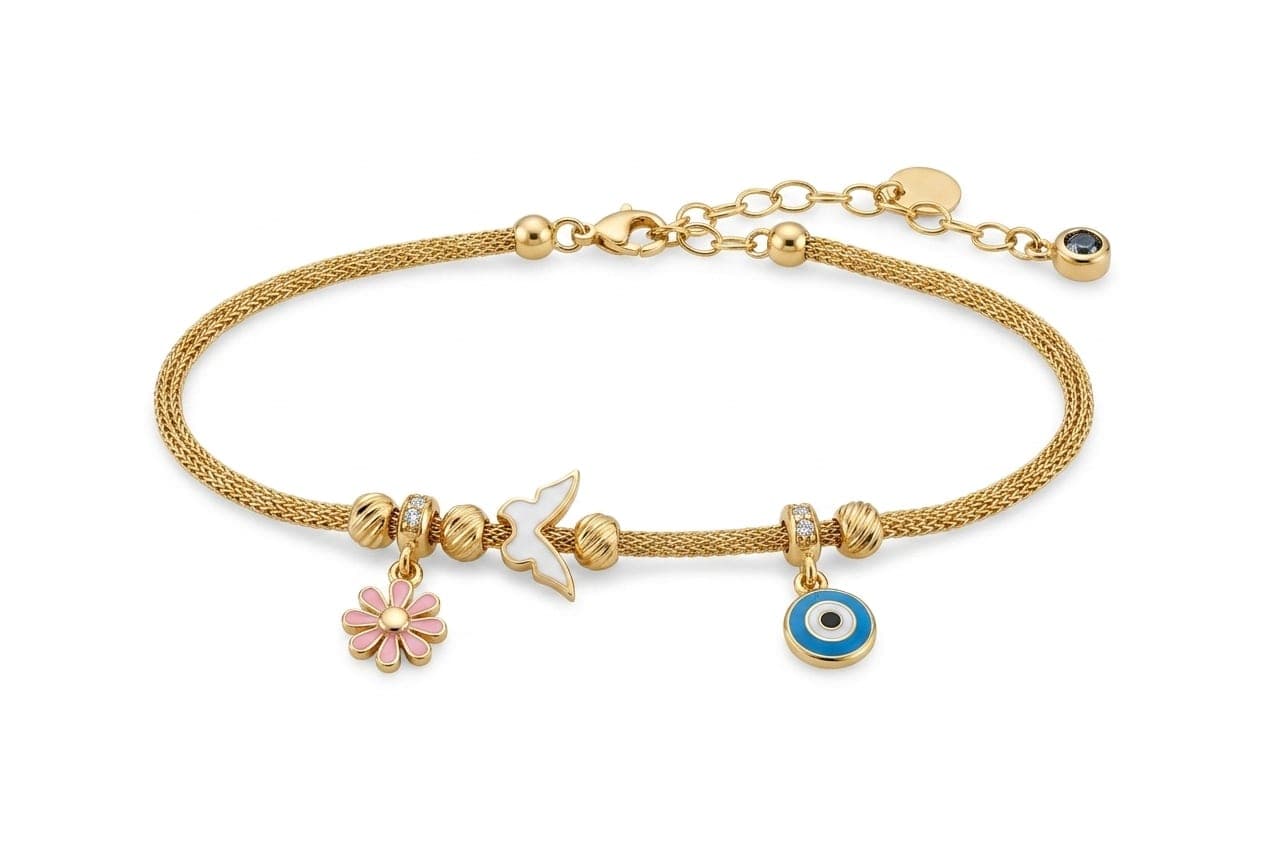 Charm Nazar Altın Bileklik
